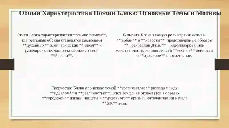 Творчество А.Блока 4