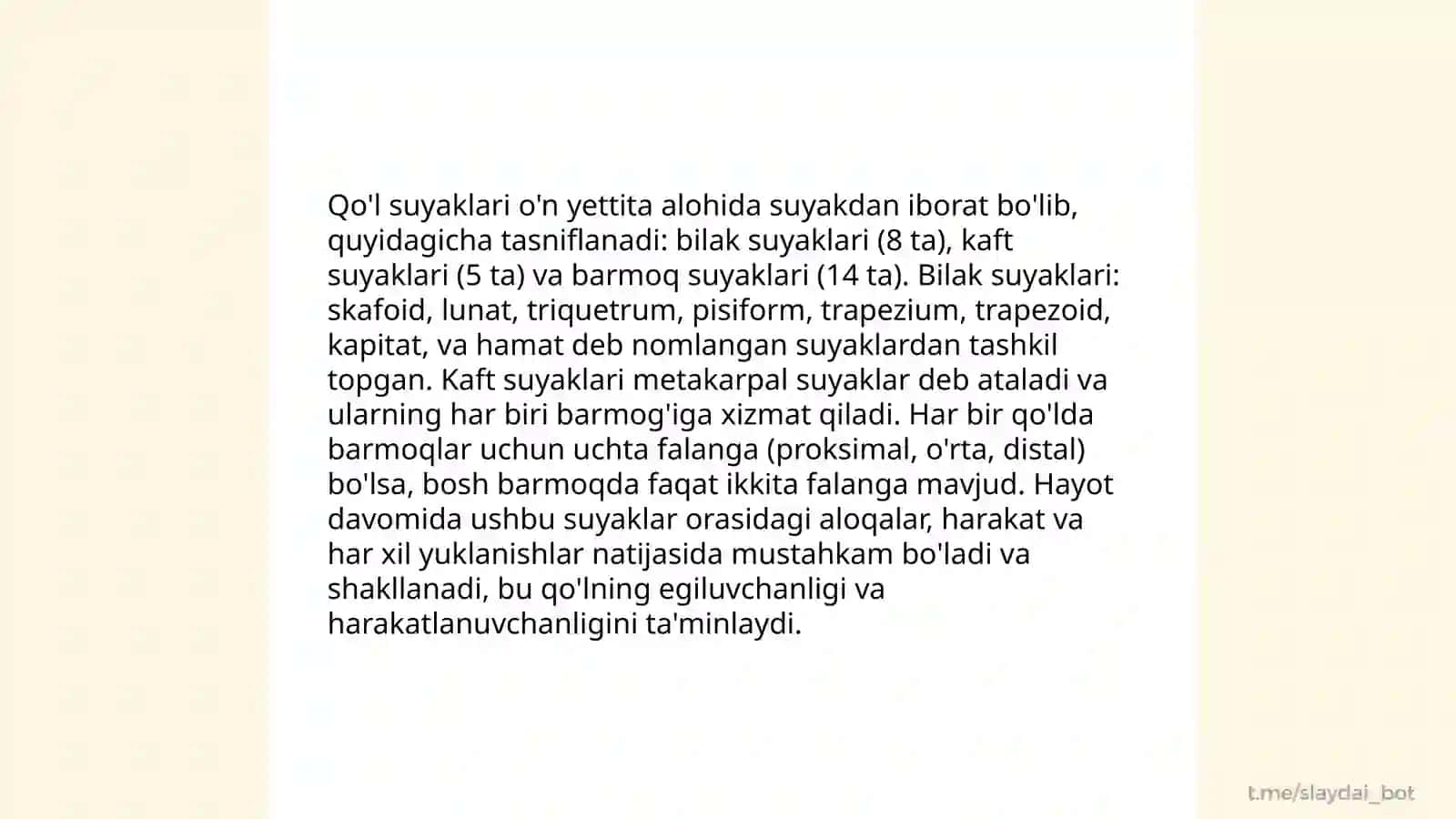 Qo’lning erkin va kamar suyaklari 4