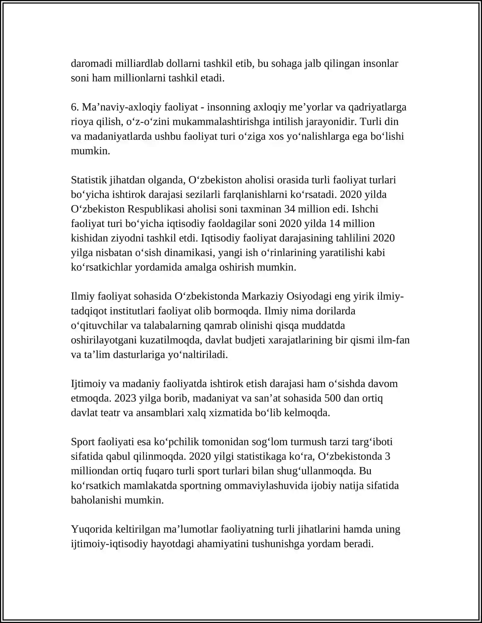 FAOLIYAT VA MATIVATSIYA 4