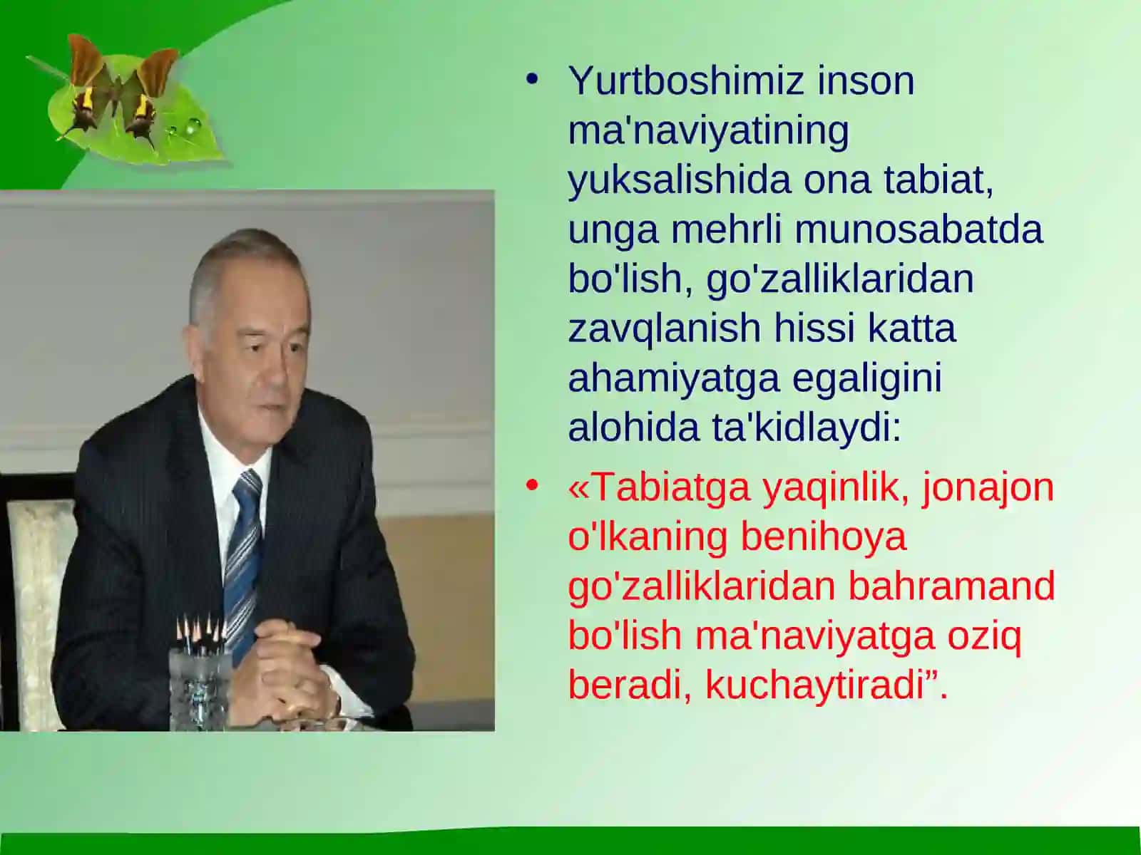 Ekologik tarbiya,ta’lim va madaniyat 4