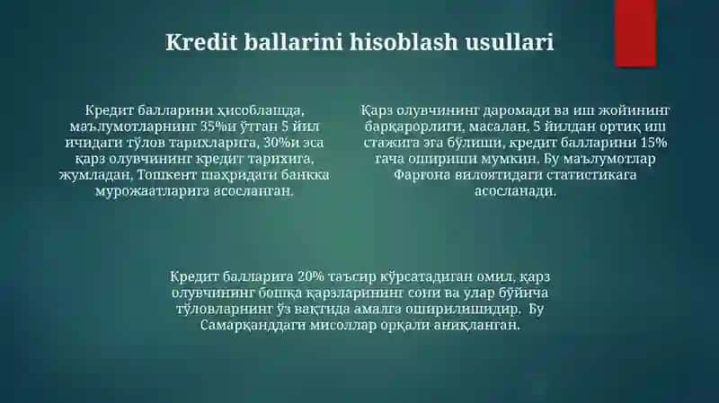Kredit skoringi 4