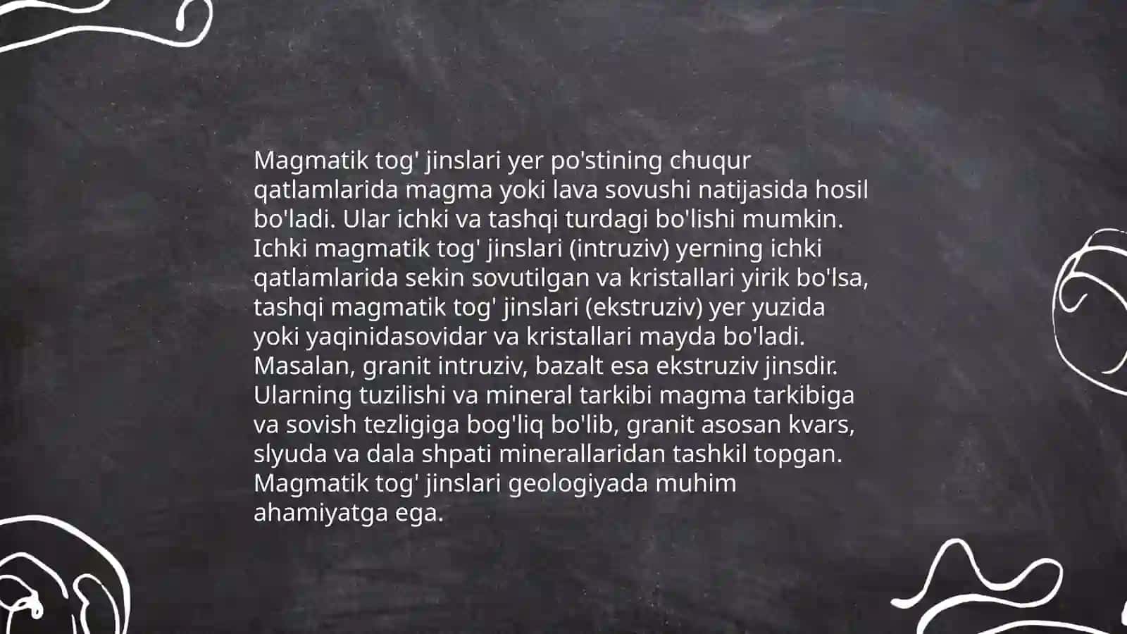 Tog' jinslari va ma'danlar 4