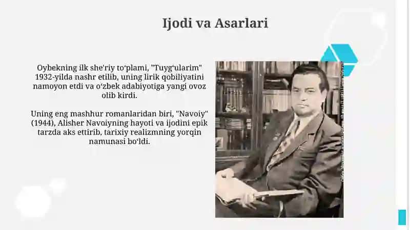 Oybekning Hayoti va Ijodi 4