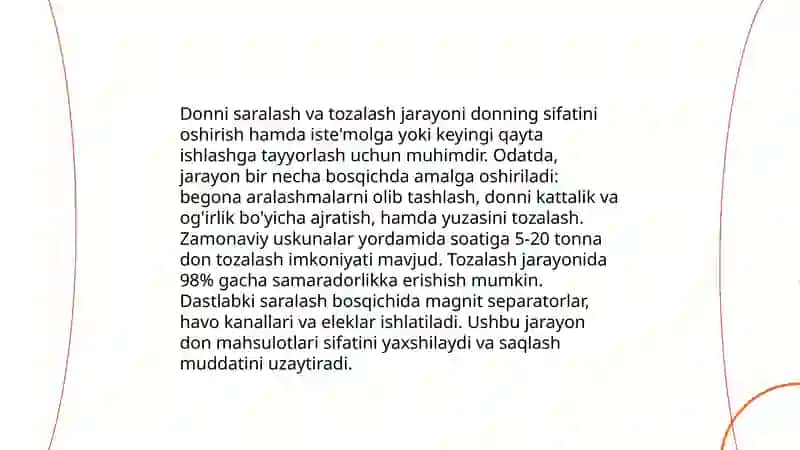 Don massasini saqlash usullari va tartibi 4