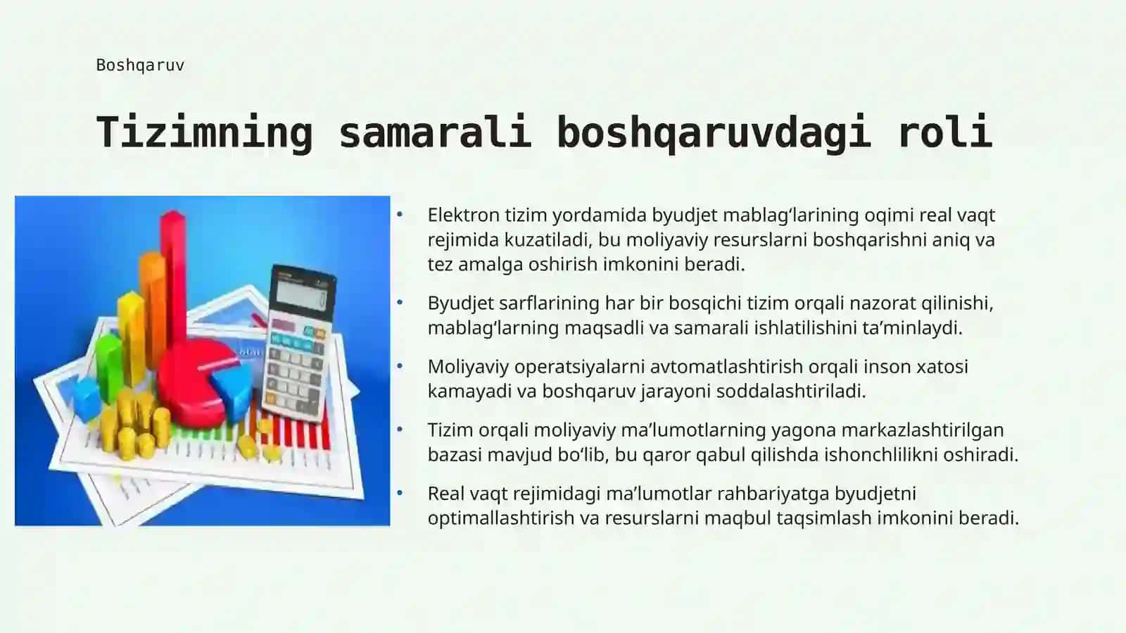 Elektron gʻaznachilik tizimi va afzalliklari 4