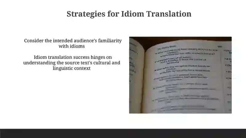 The translation of idioms 4