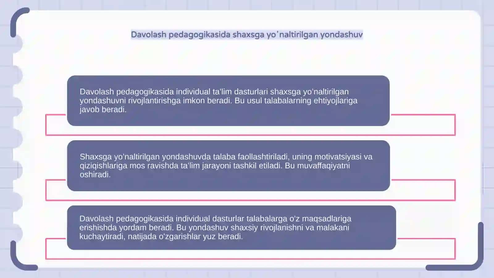 Davolash pedagogikasida individual ta’lim dasturlari 4