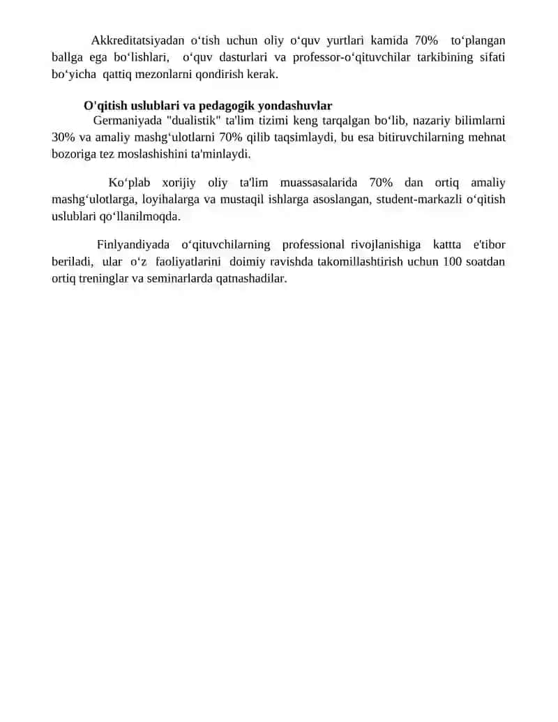 Xorijiy Mamlakatlardagi oliy va kasb ta'limi tizimi 4