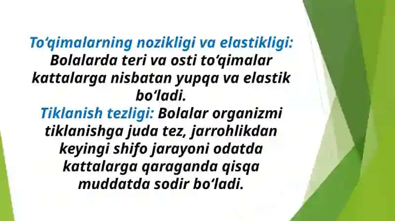 Bolalarda churra kesish xususiyatlari 4