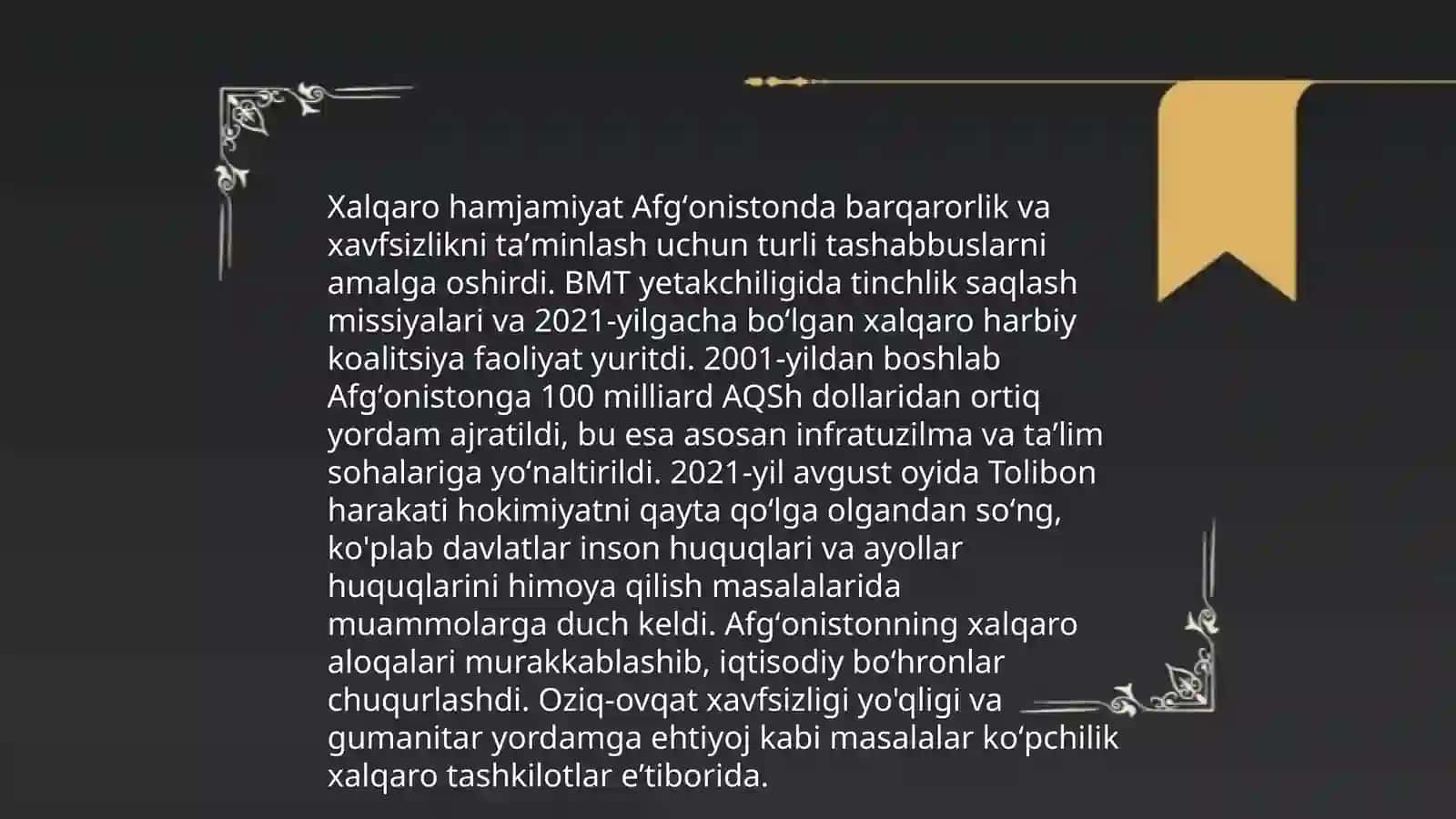 Afgʻonistondagi Siyosiy vaziyat 4