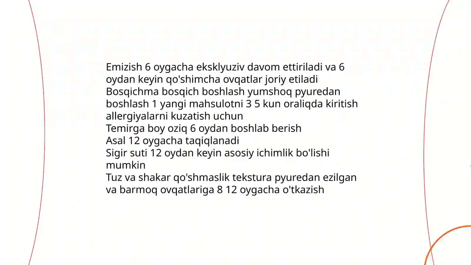 Emizishning ovqatlanish tartibi 4