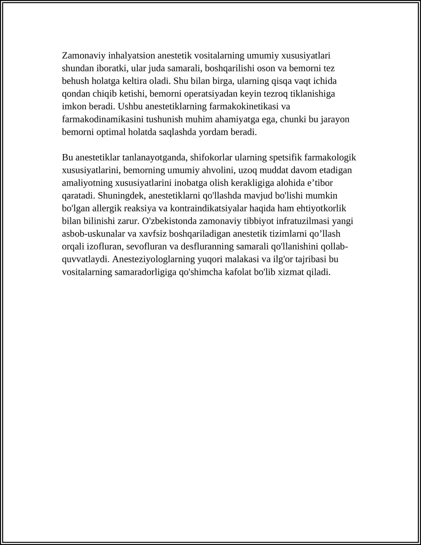 ZAMONAVIY ANESTETIK VOSITALAR 4