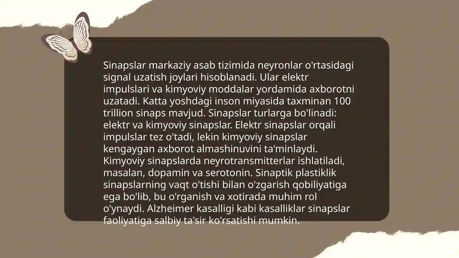 Sinaps va sinaptik jarayonlar 4