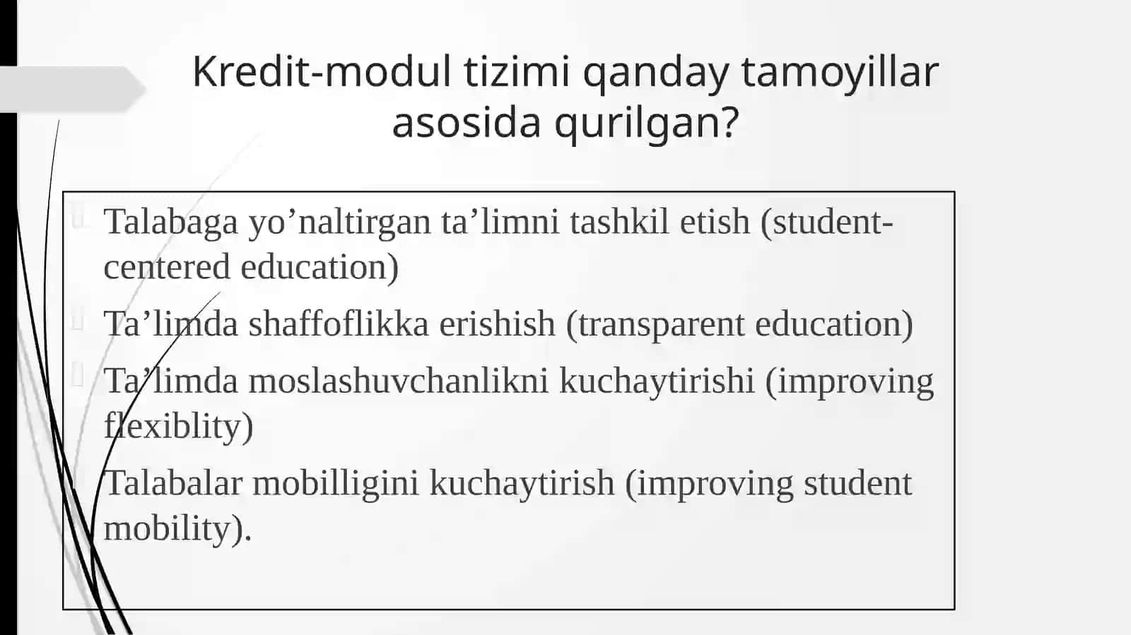 KREDIT MODUL TIZIMI 4