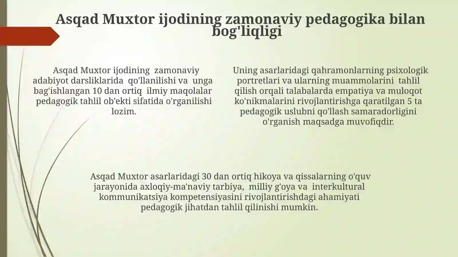 Asqad Muxtor ijodining o'quv tahlili 4