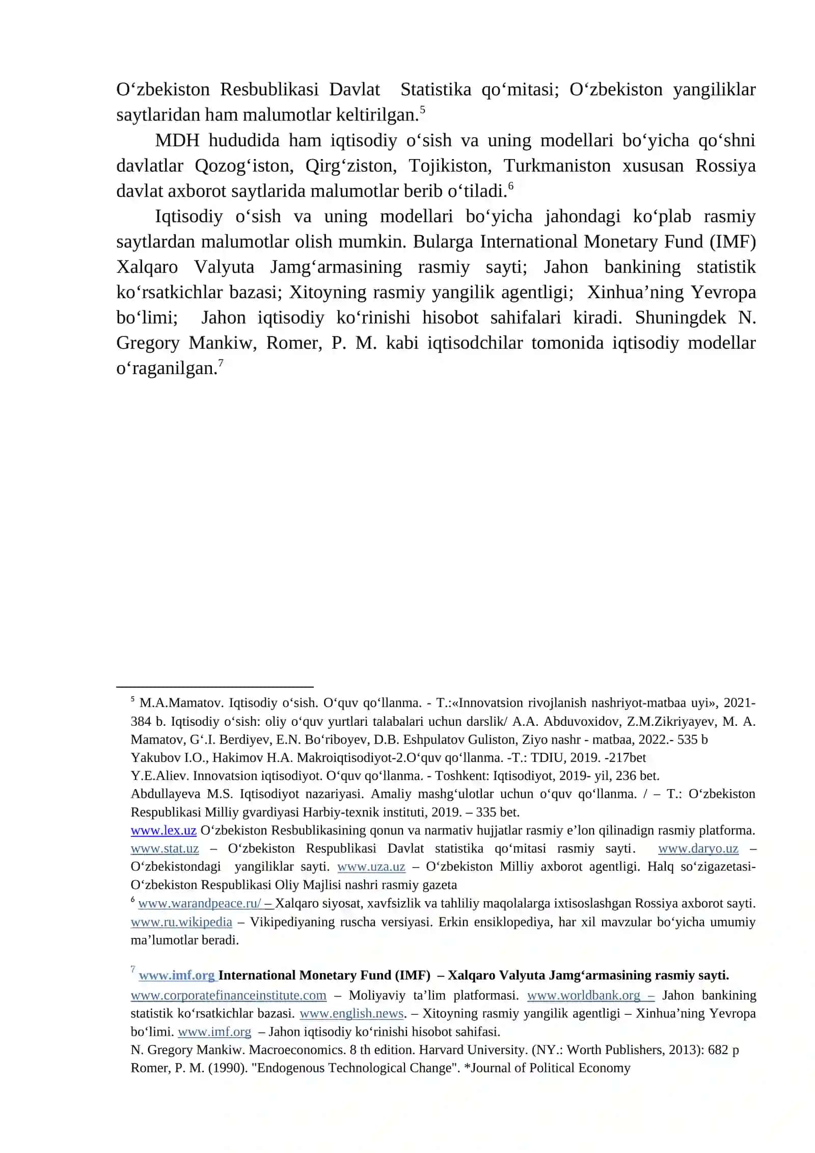 IQTISODIY O'SISH 4