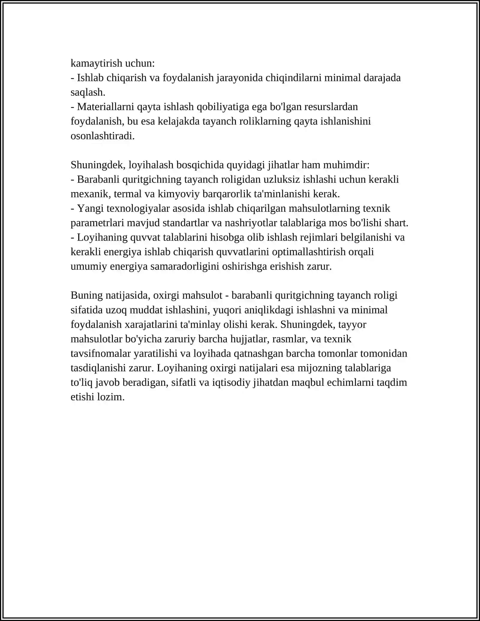 BARABANLI QURITGICH TAYANCH ROLIGI LOYIXASI 4