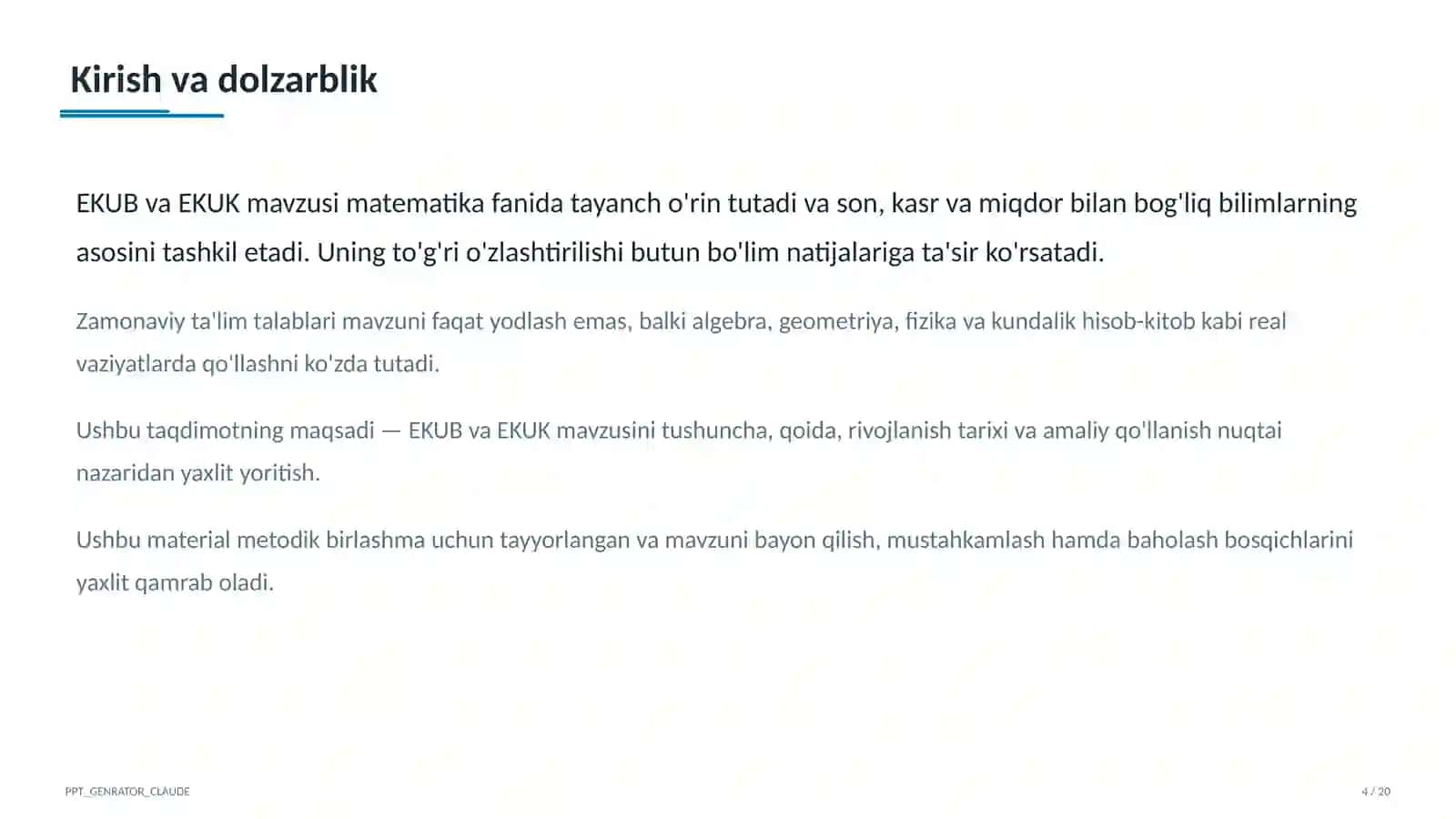 EKUB va EKUK (5-sinf) 4