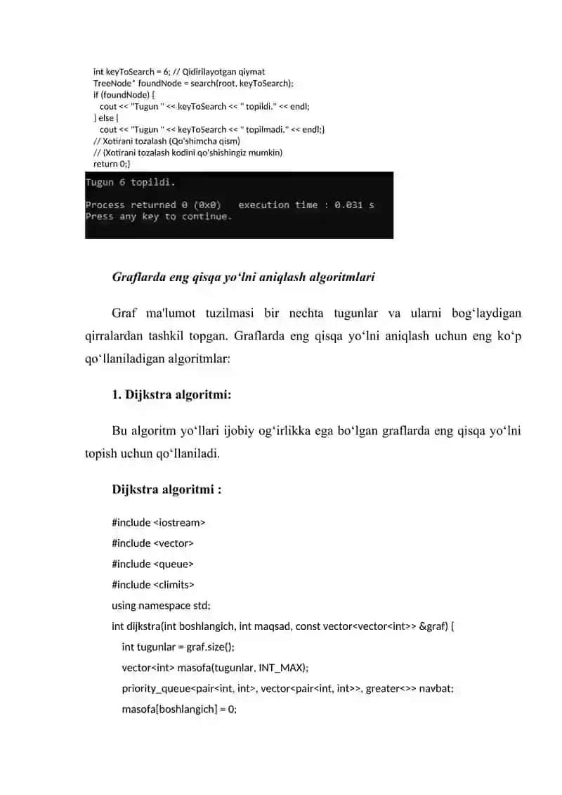 Daraxtsimon ma'lumotlar tuzilmalari va algoritmlar 4