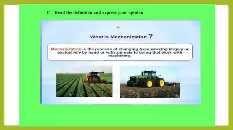 Semester 2 Lesson 9Agricultural Mechanization 4