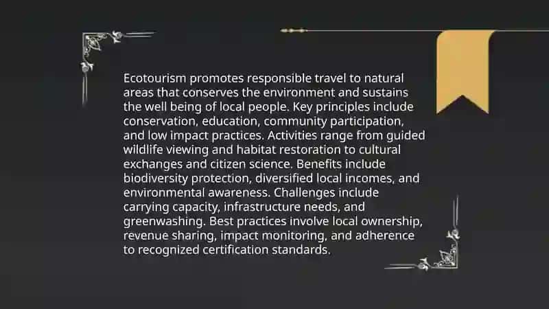 Sustainable tourism 4