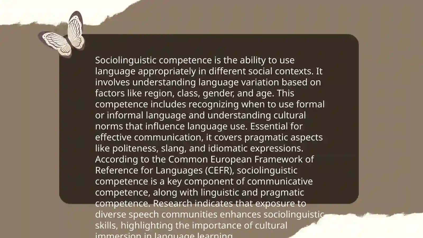 Communicative competence. Types of communicative competence 4