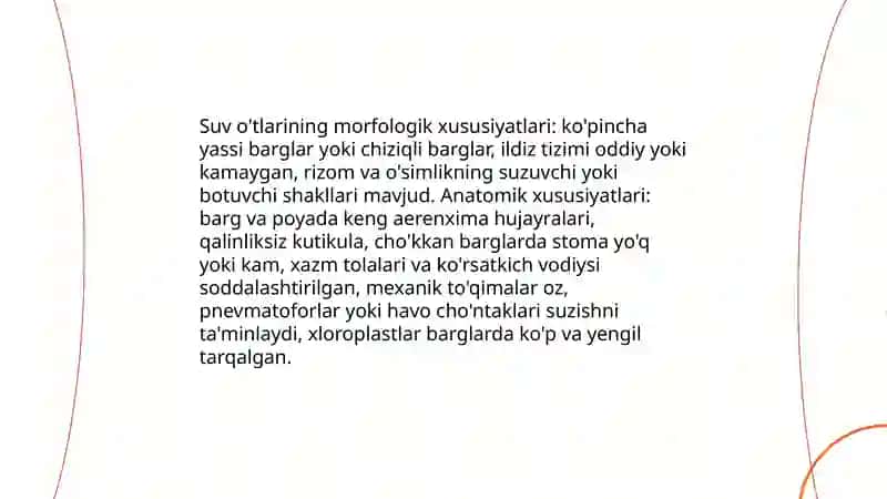 Suv o'tlari: ta'rif va tasnifi 4