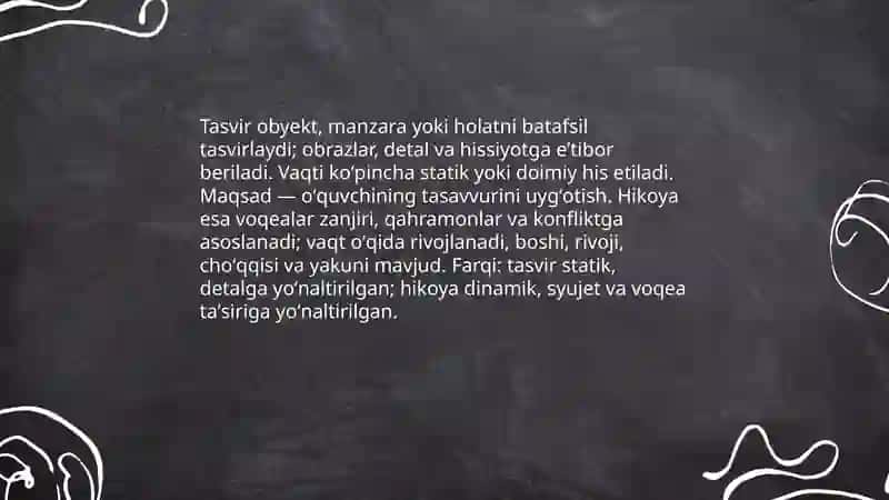 Tasvir matnlarining xususiyatlari 4
