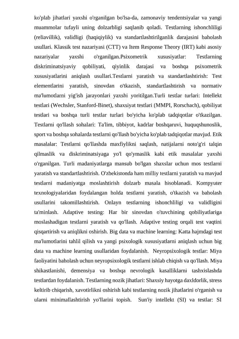 PSIXODIAGNOSTIKA VA EKSPERIMENTAL PSIXOLOGIYA 4