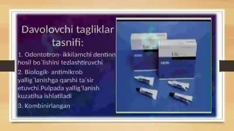 Stomatologiyada davolovchi tagliklar 4
