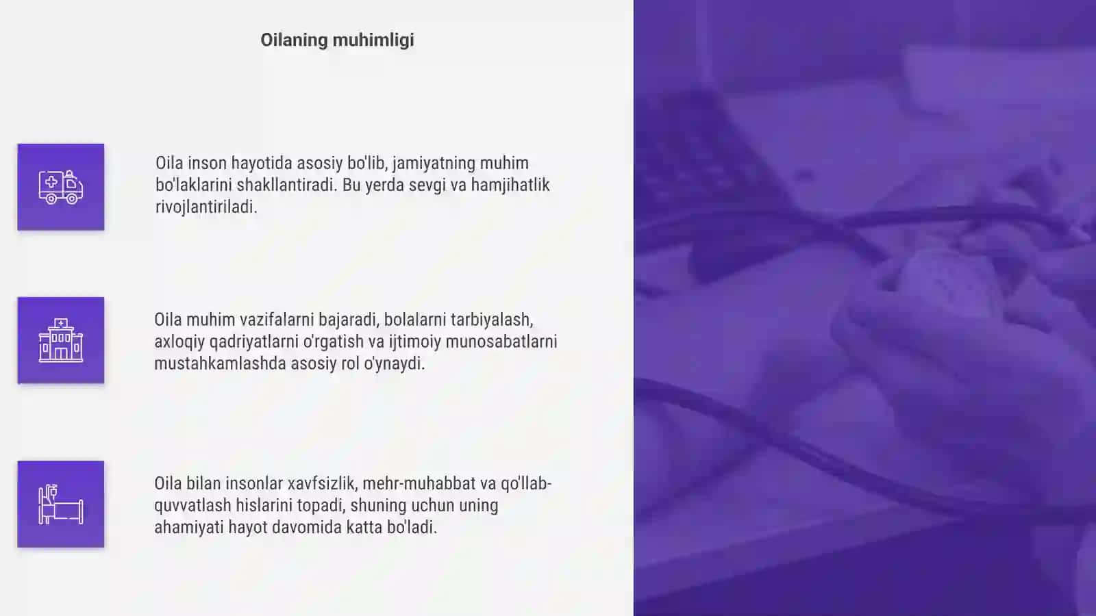 Oila vauning asosiy funksiyalari 4