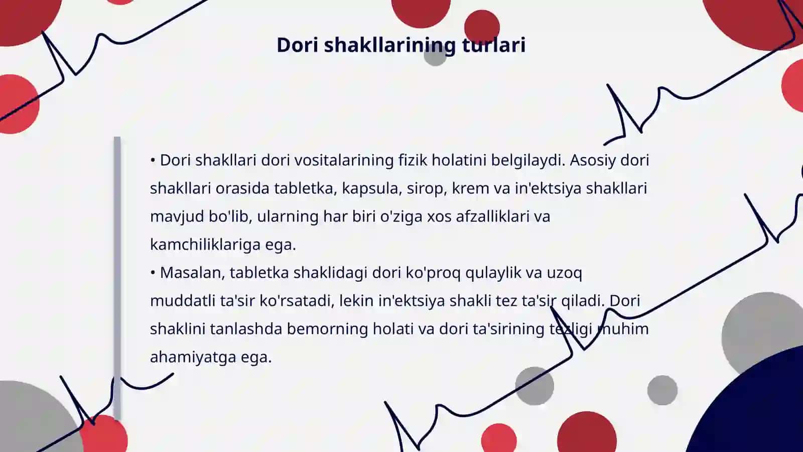 Dori turlari va shakillari 4