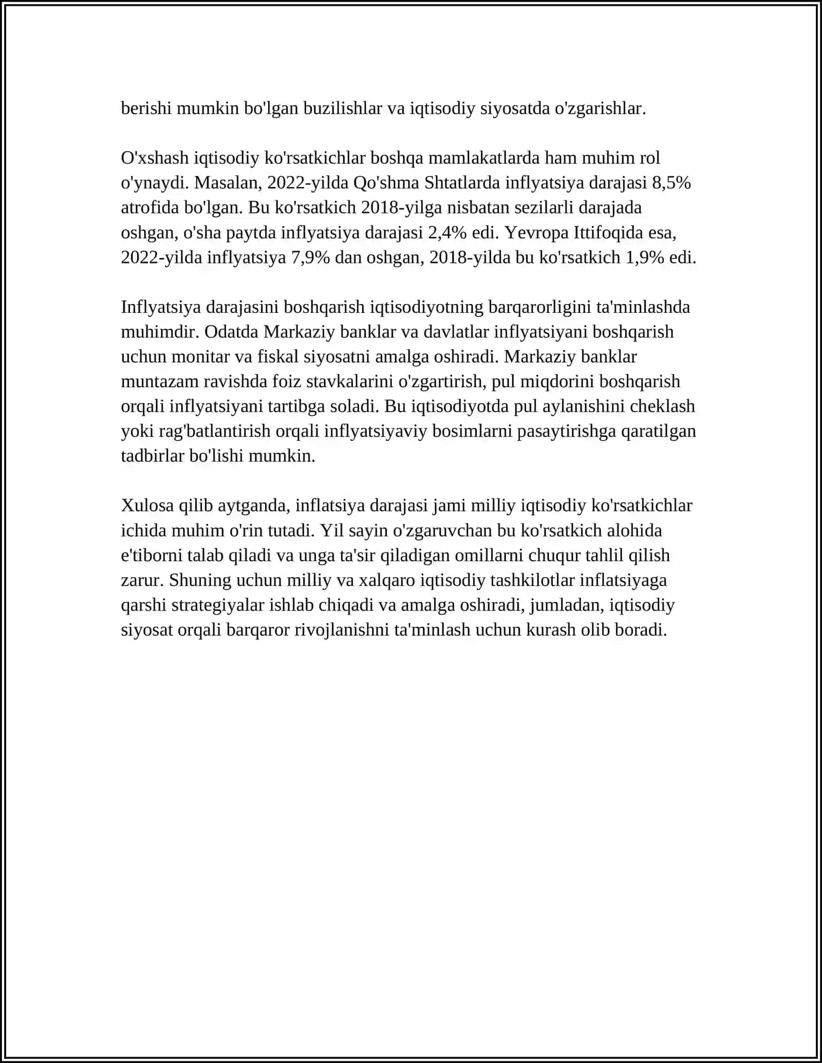 INFLYATSIYA VA ISHSIZLIK 4