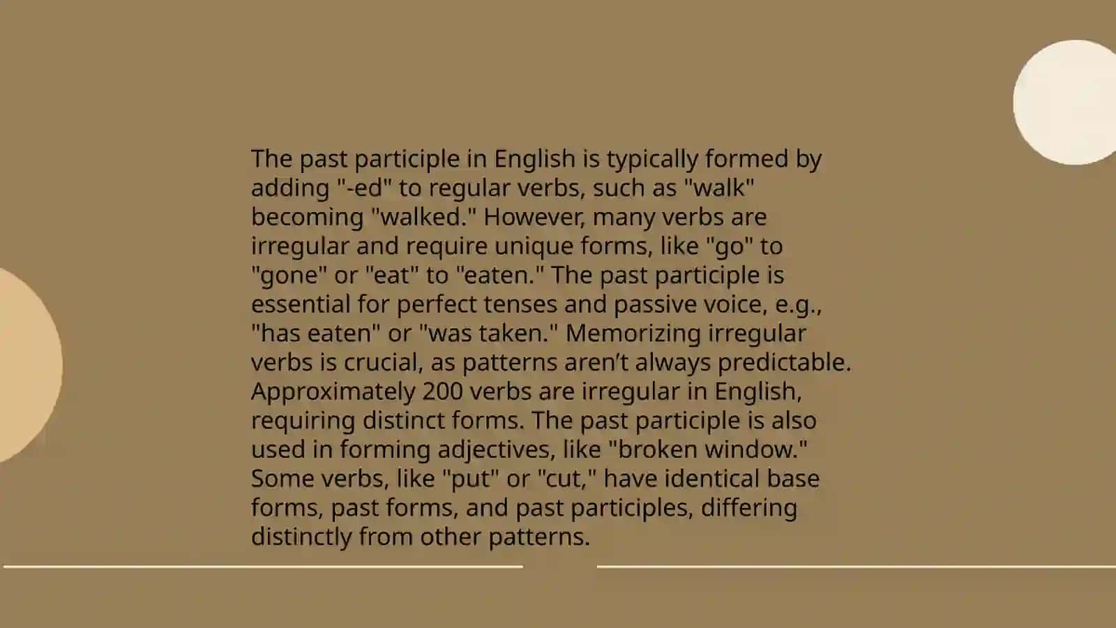 Past participle 4