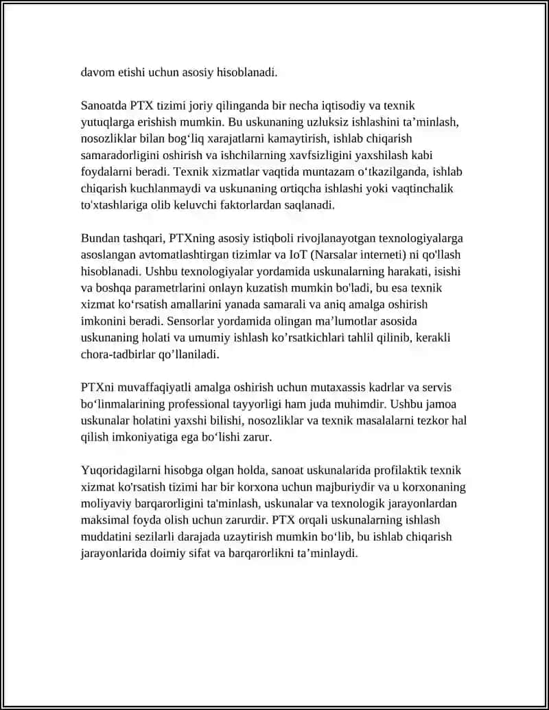 Sanoat Uskunalariga Xizmat Ko'rsatish 4