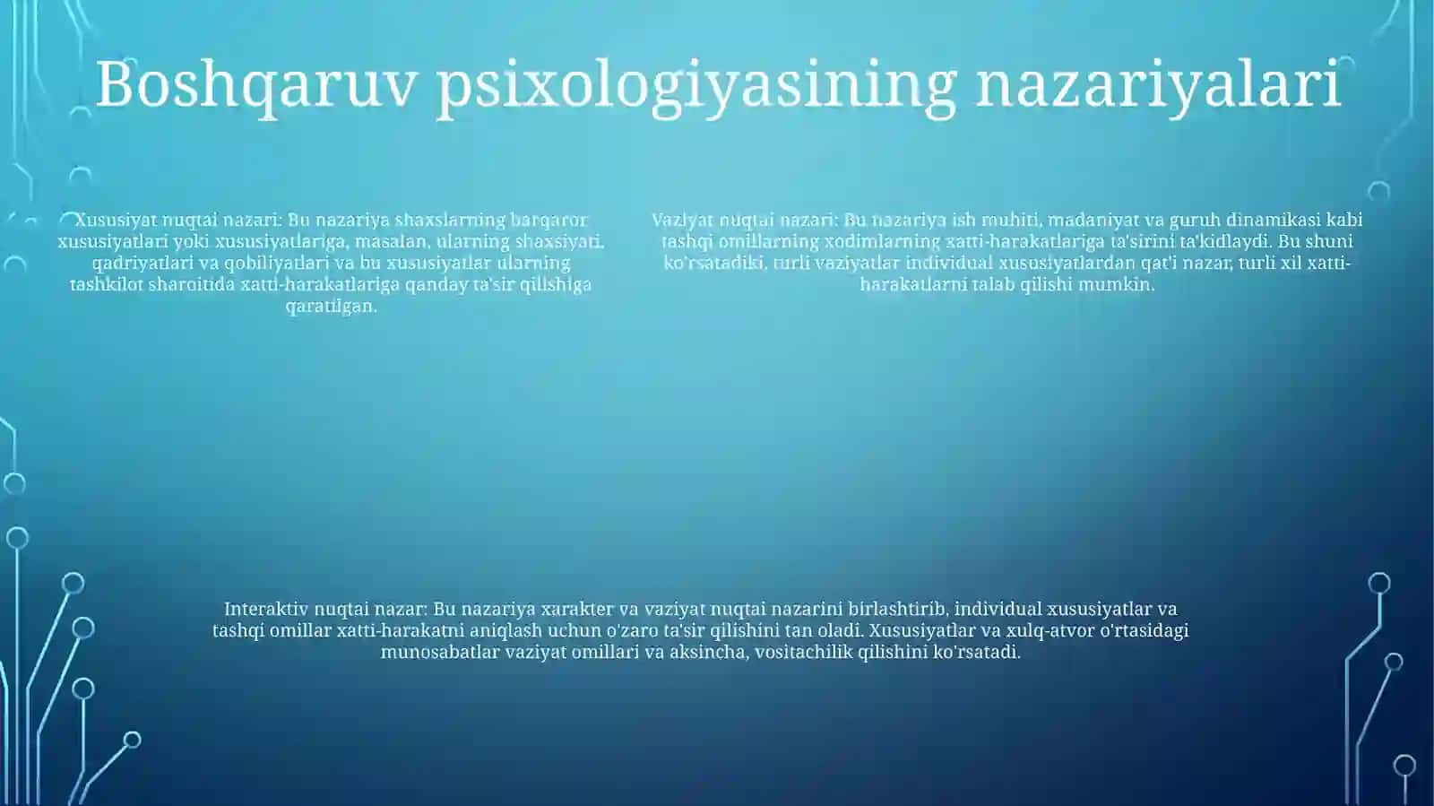 Boshqaruv Psixologiyasi 4