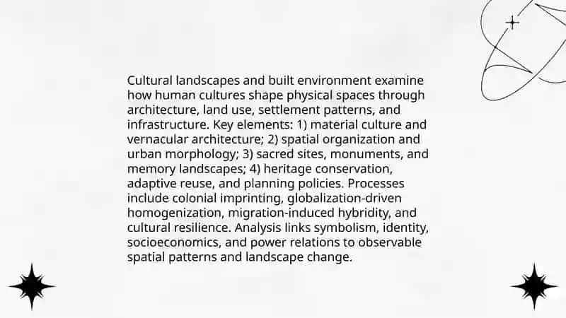 Cross cultural geography 4