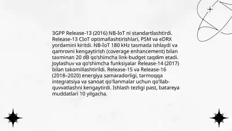 NB-IoT (Narrowband IoT) texnologiyasi 4