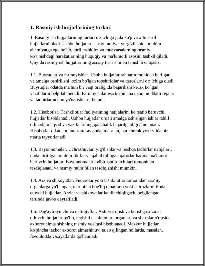 Rasmiy Ish Hujjatlari 4