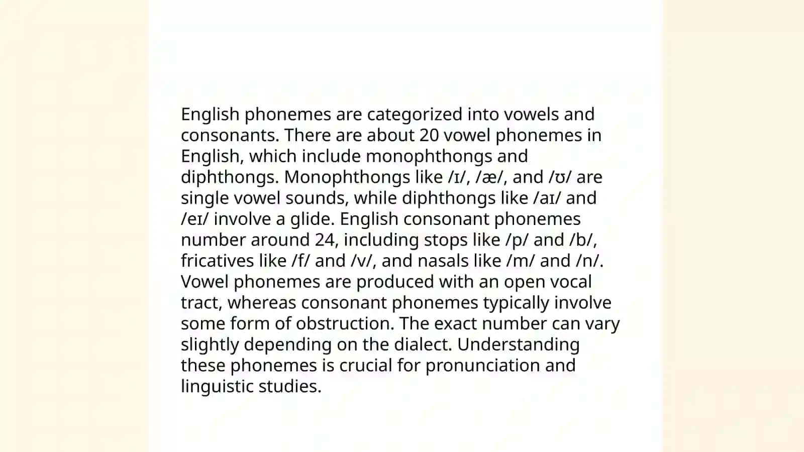 System of phonemes in different languages 4