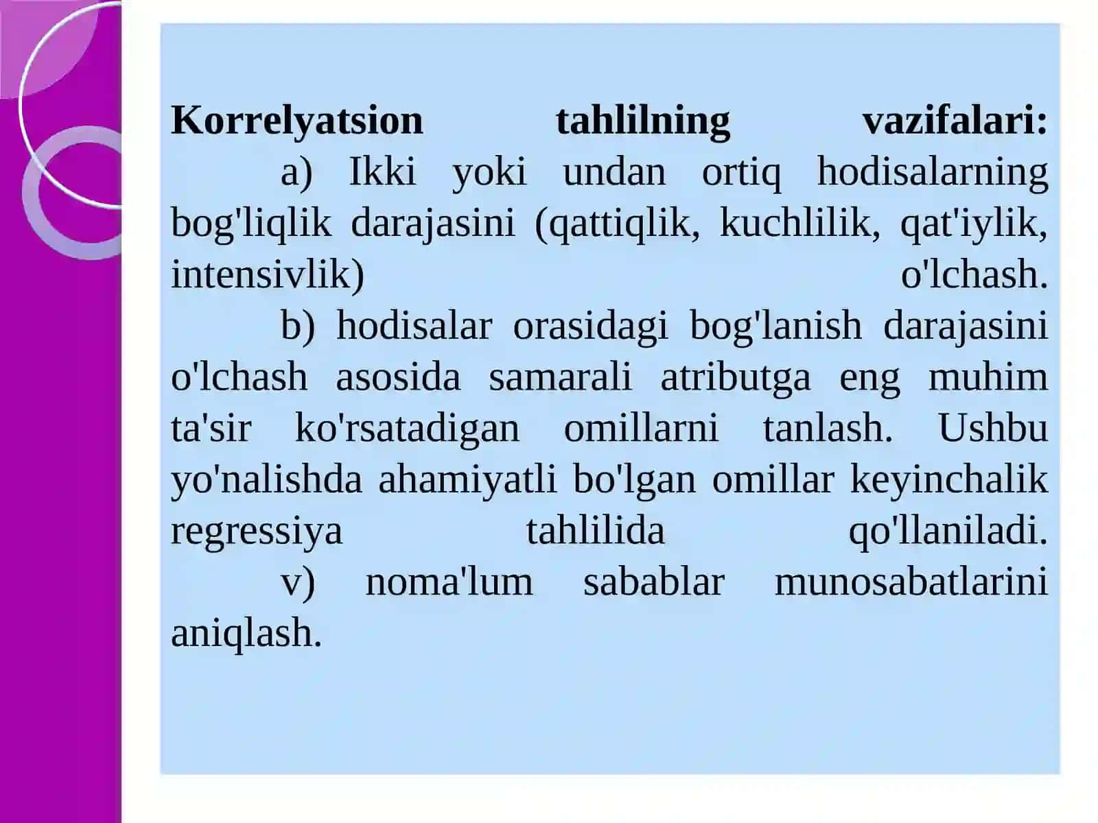 Korrelyatsion tahlil 4