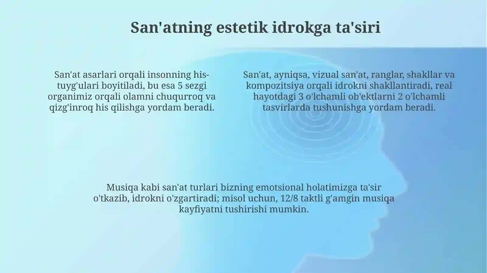 San'atning estetik idrokga ta'siri 4