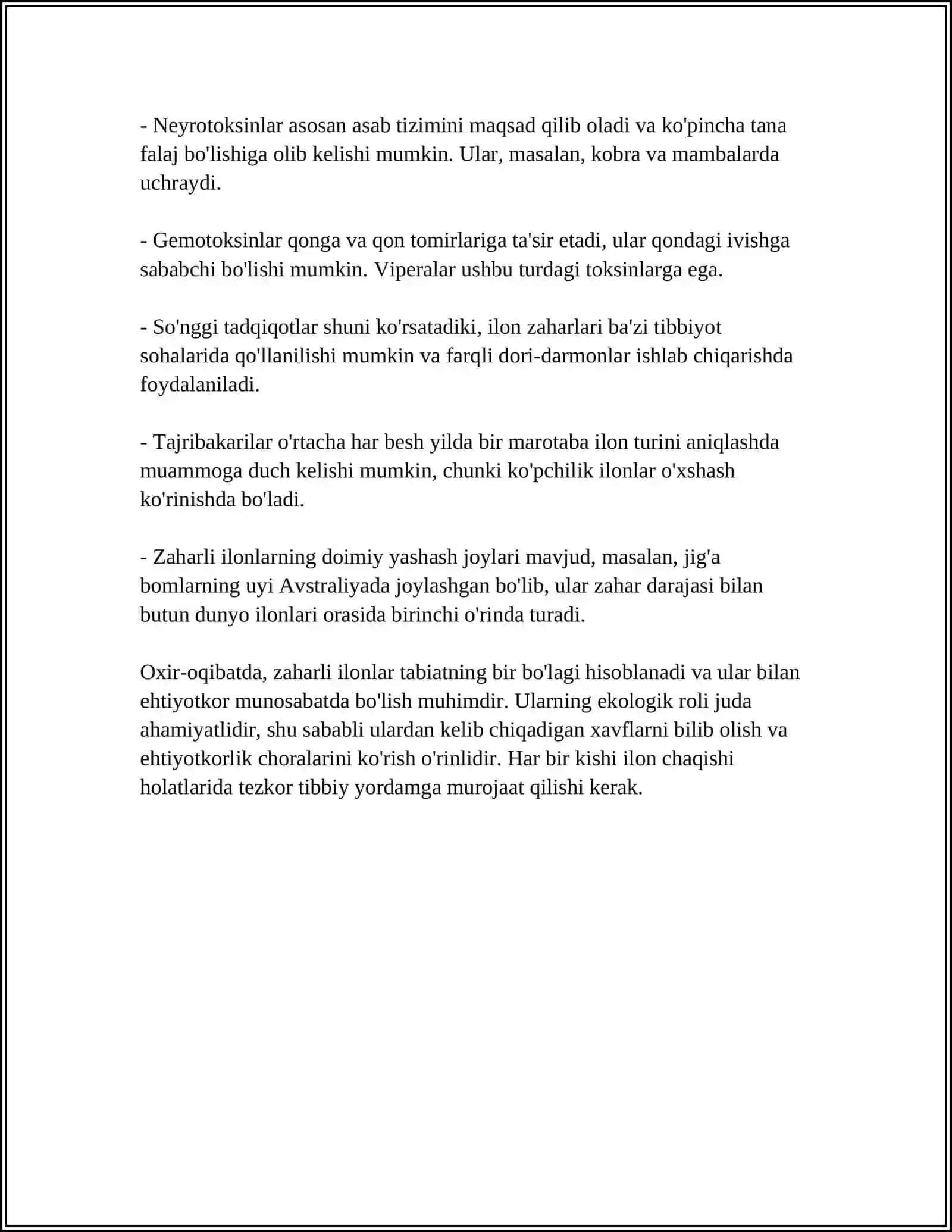 Zaharli ilonlar 4