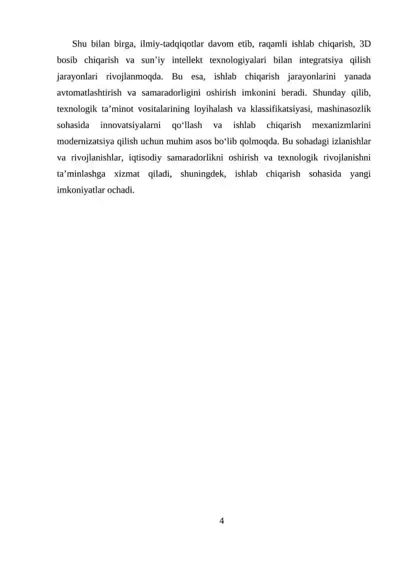 Mashinasozlik Texnologiyasi va Jihozlari 4