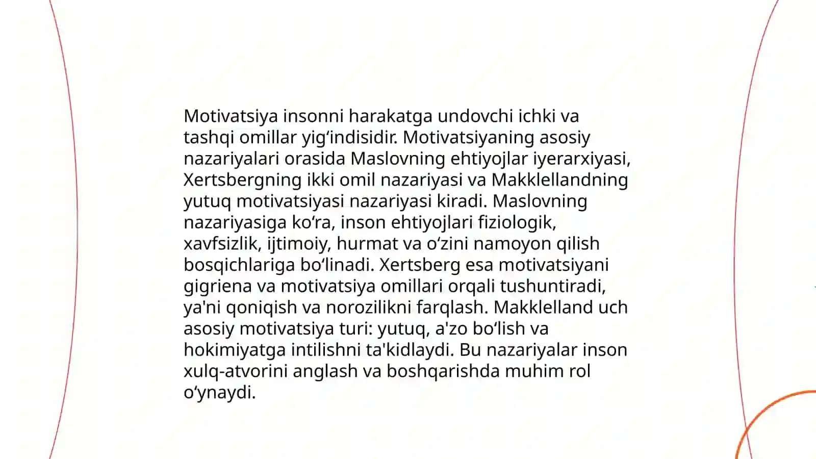 Faoliyat va motivatsiya 4