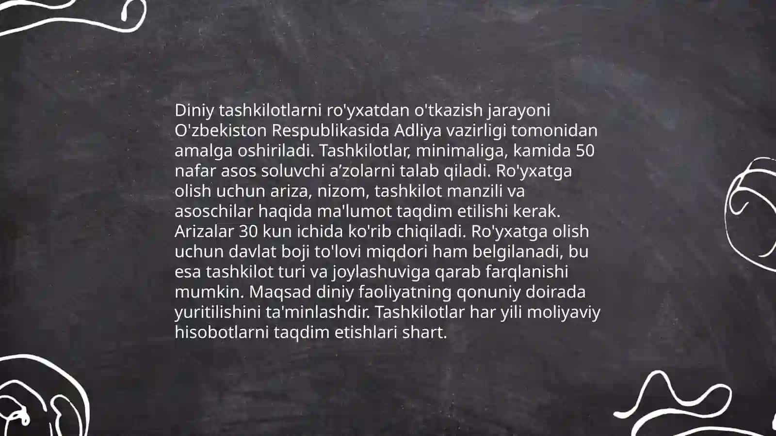 Oʻzbekistonda diniy tashkilotlar faoliyati 4