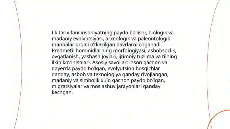 Inson evolyutsiyasining predmeti va fan qamrovi 4
