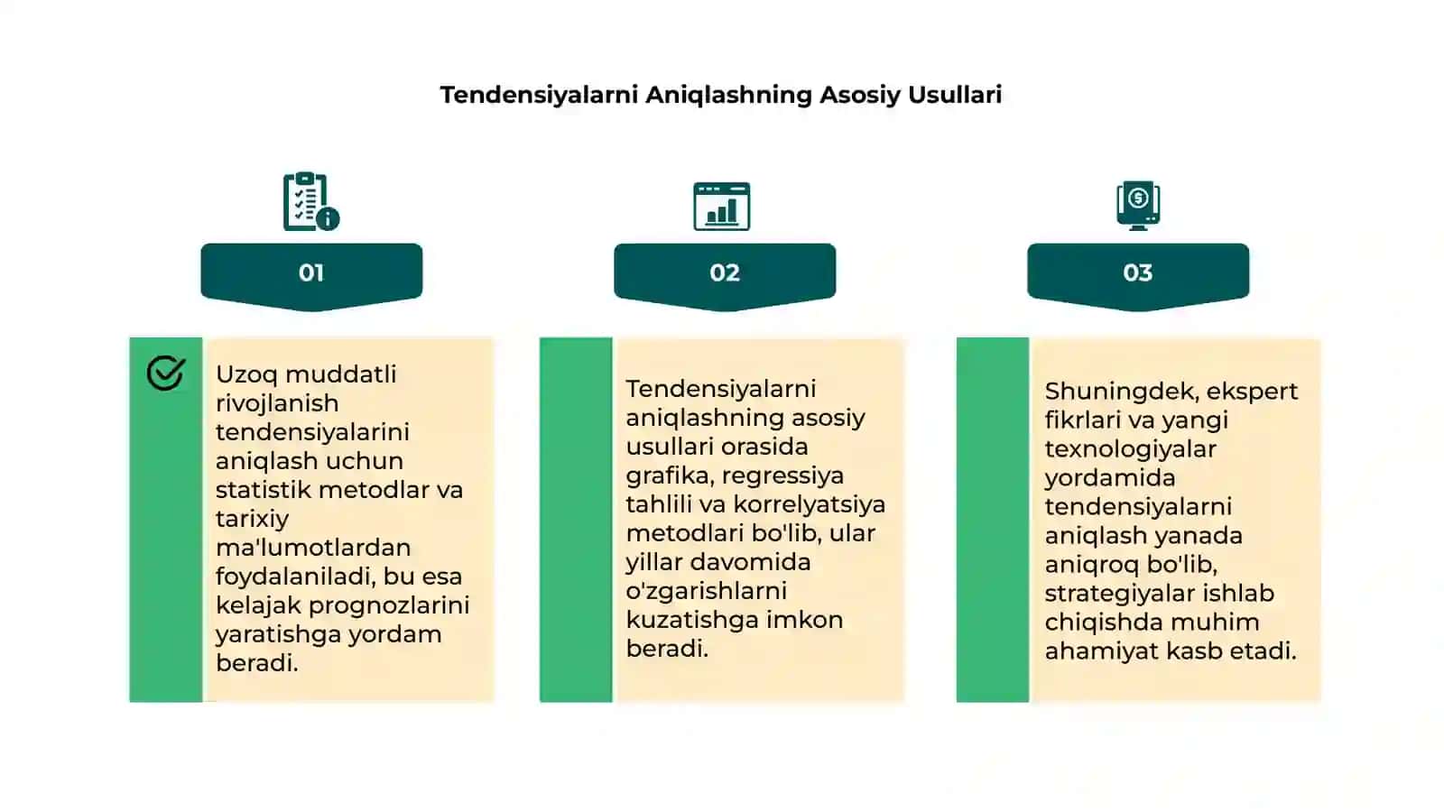 Uzoq Muddatli Rivojlanish Tendensiyalarni Aniqlash Usullari 4