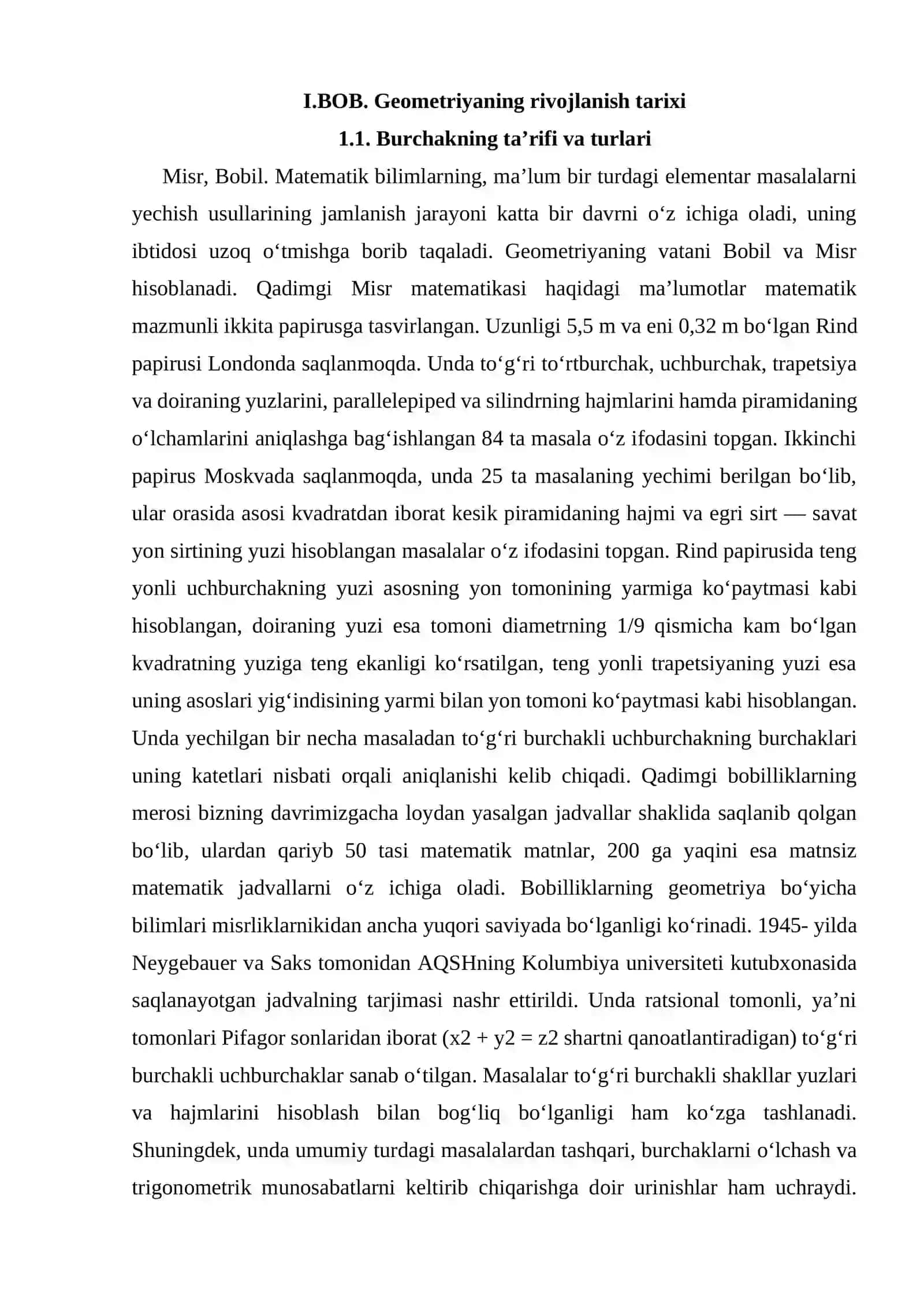 Geometriyaning rivojlanish tarixi 4