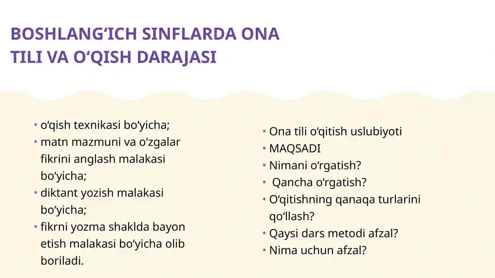 Ona tili fanini o‘qitish metodikasi 4